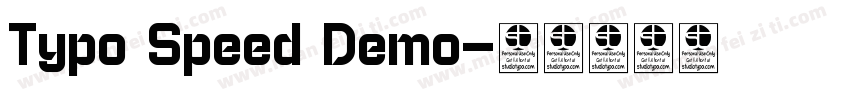 Typo Speed Demo字体转换